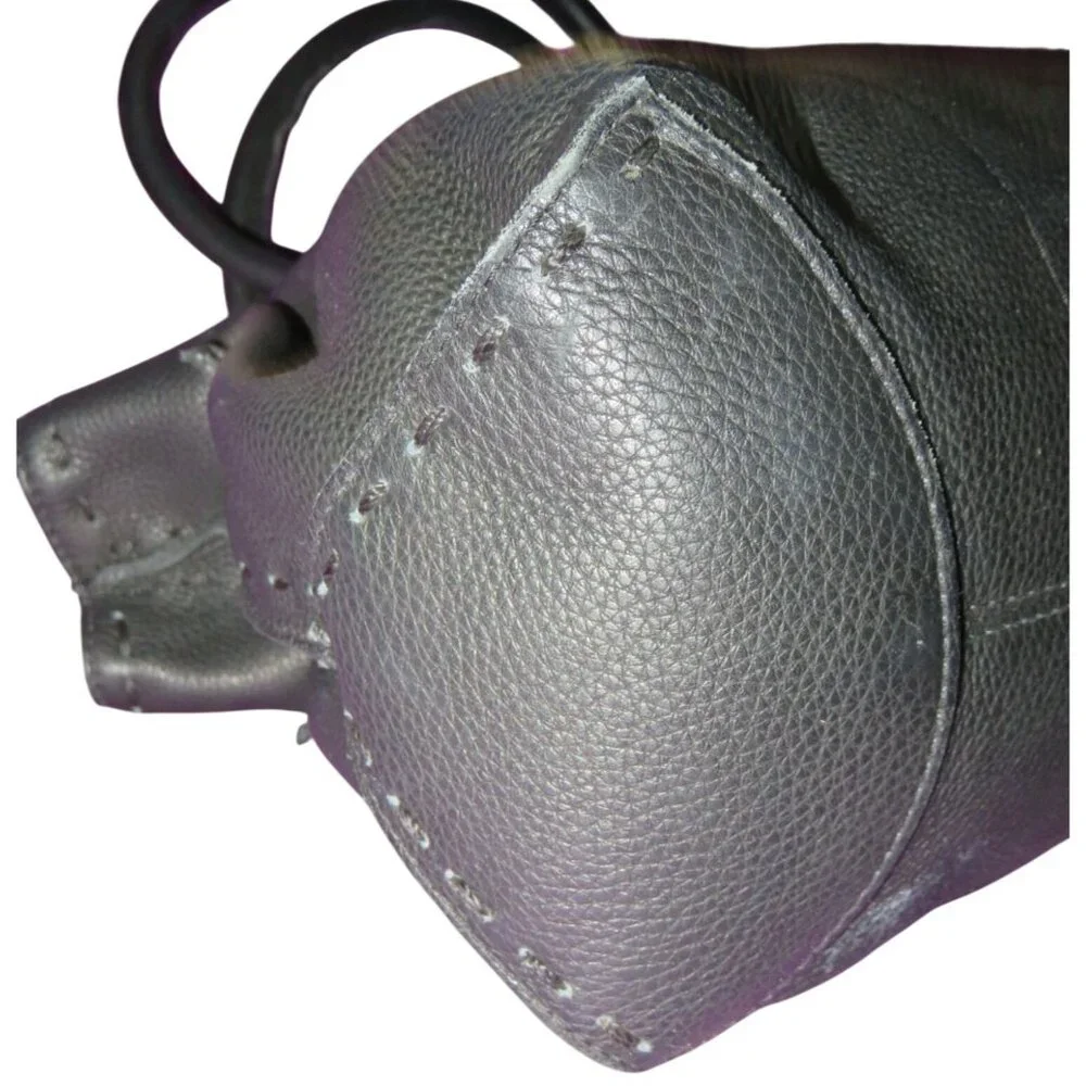 Fatto a Mano by Carlos Falchi Black Leather Top Handle satchel & matching wallet